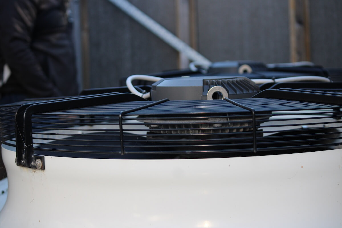 CO2 køle anlæg ventilation