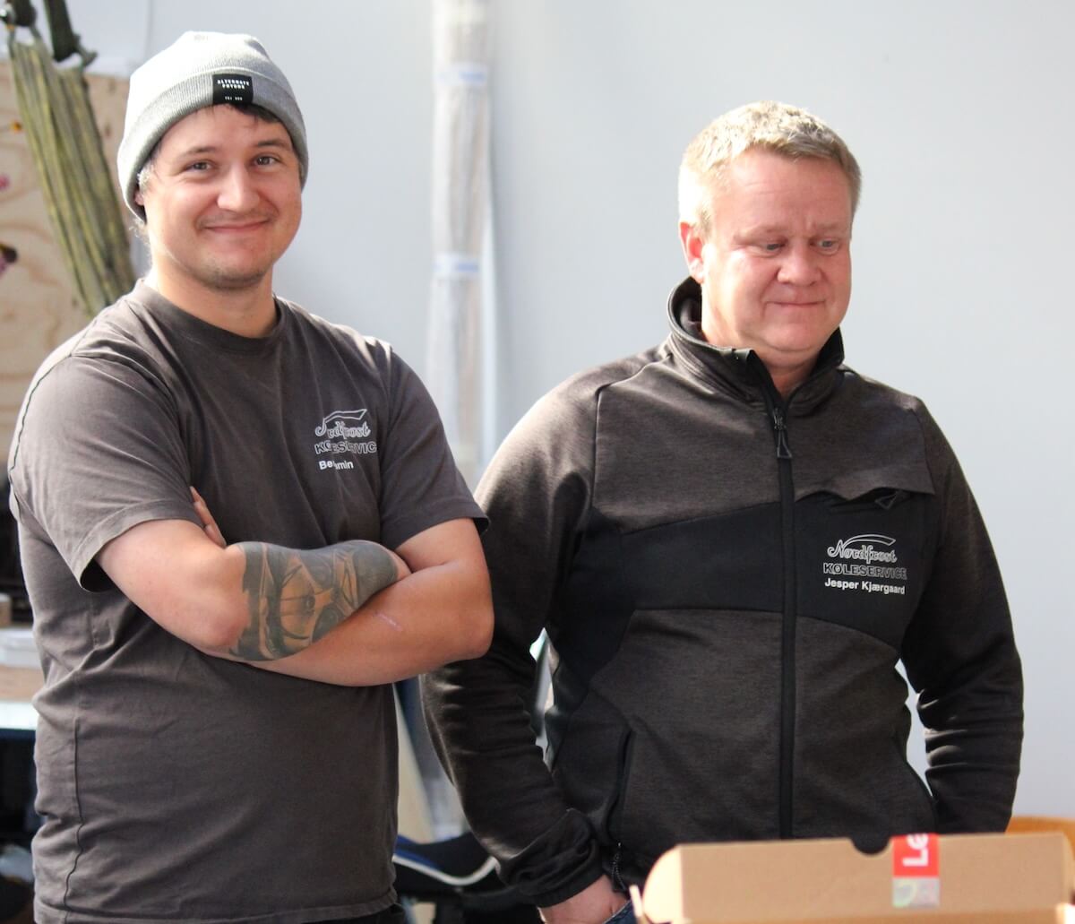 Direktør og lærling hos Nordfrost